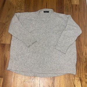 Zara light grey oversized sweater
